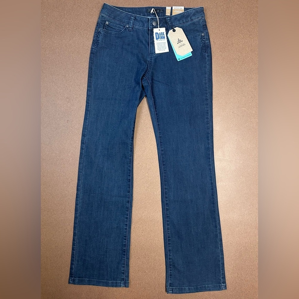 prAna Jada Mid-Rise Regular Indigo Blue Stretch Women's Jeans Size 6 32" Inseam